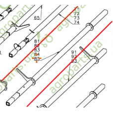 УПІРНА БАЛКА ДЛЯ ДИСКІВ  **(02) CEN 7500 GPS