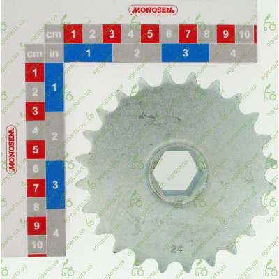 Зірочка під 6-гранний вал Z=24 t=12,7 1/2x5/16" вал 7/8 KA5109/GA5109/10125087