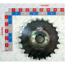 Зірочка під 6-гранний вал Z=24 t=15,875 5/8" 5150-24/66004148/65009176