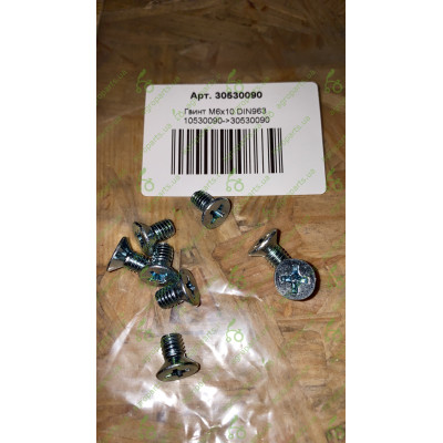 Гвинт M6x10 DIN963