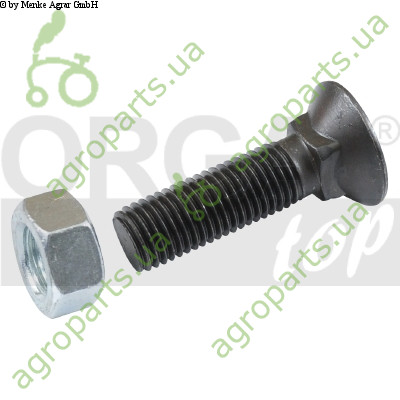 Гвинт + гайка M14x35 8,8 DIN608 гайка DIN934 8,0