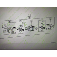 Карданний вал W2400 (Z23-1"-3/8 на Z6-1"-3/8) Kemper