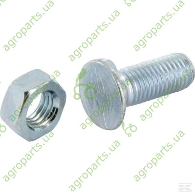 Гвинт з вусиками + гайка M11x30 10,9 2N TFE