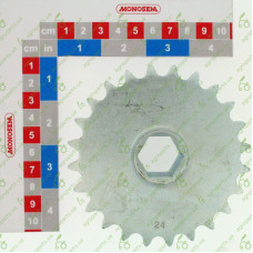 Зірочка під 6-гранний вал Z=24 t=12,7 1/2x5/16" вал 7/8 KA5109/GA5109/10125087