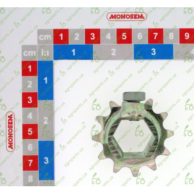 Зірочка під 6-гранний вал Z=12 t=12,7 1/2x5/16" вал 7/8 9555/65016076 grand.