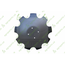 Диск борони зубчатий D460x4 LK110 4xD10,5 opall-agri (made in czech republic)