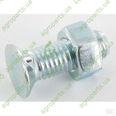 Гвинт з вусиками + гайка M12x35 8,8 2N