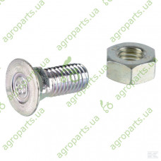 Гвинт + гайка M10x25 8,8 MU 8 DIN608 Zn