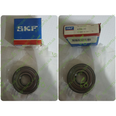 Підшипник кульковий 6304 ZZ SKF (made in italy)