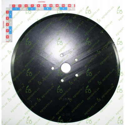 Диск прорізний колтер 5отворів D350mm LK80 11527-1/10100069