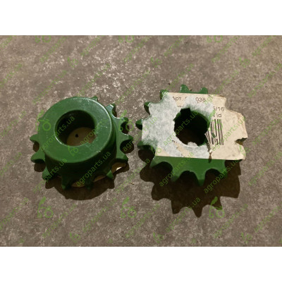 Зірочка металева Z=14 t=12,7 1/2x5/16" D20 LD.