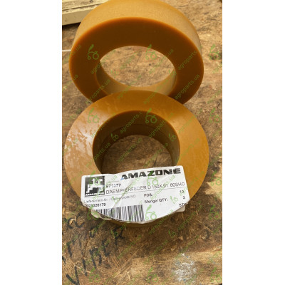 Гумовий демфер D150x91 80shore PUR natur