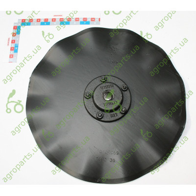 Диск прорізний колтер в зборі з ступицею D360 LK80 65033053/65233053