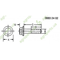 ГВИНТ 6-ГР. 5/8"x4" A54053/A89096