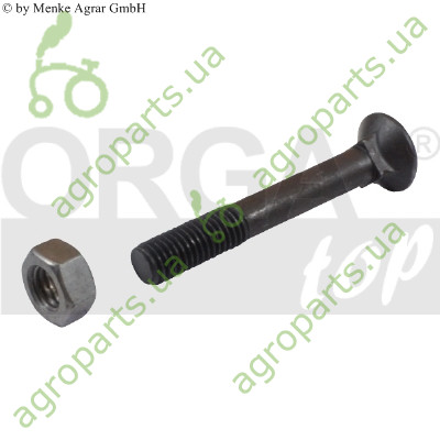 Гвинт + гайка M12x80 12.9 DIN608 гайка DIN934 10