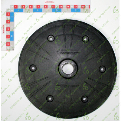 Кришка колеса прикочуючого плосмасова 1"x12" 1/2 7074-1C/10200204