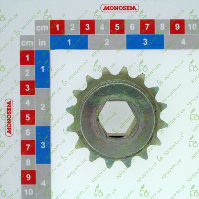 Зірочка під 6-гранний вал Z=16 t=12,7 1/2x5/16" NG+2 6695/66004113/65009265