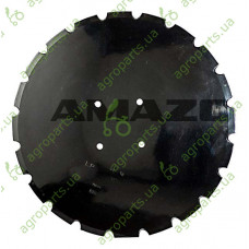 Диск борони зубчатий D460x4 LK120 4xD10,5 малий виріз SM