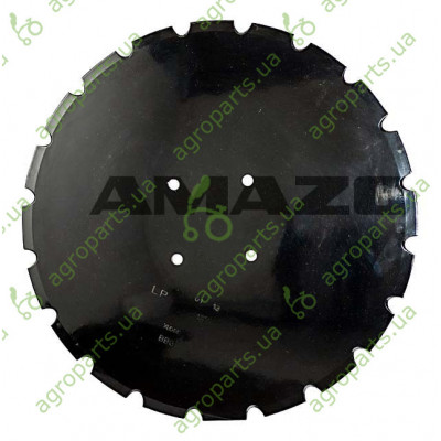 Диск борони зубчатий D460x4 LK120 4xD10,5 малий виріз SM