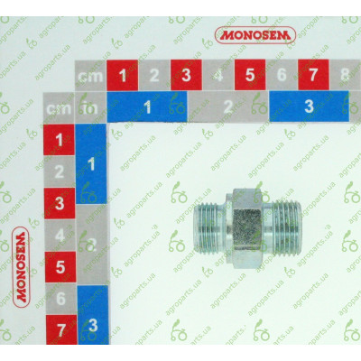 Перехідник металевий гідравлічний M12x17/M18x1,5 4596-A/10183054