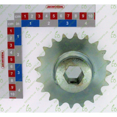 Зірочка під 6-гранний вал Z=20 t=15,875 5/8" 5150-20/66004135/65009275